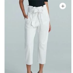 Commando White Vegan Leather high waisted Paperbag Pants